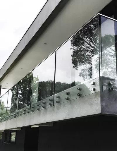 Offset Glass Balustrade