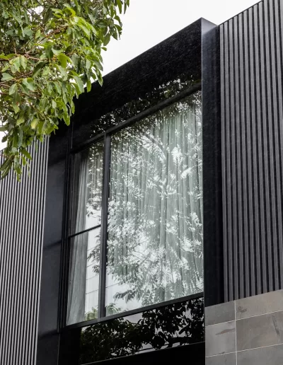 Aluminium Window Shroud on a Residential Building